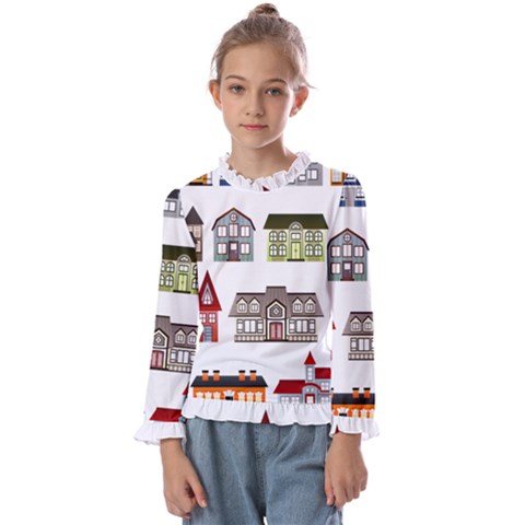 Houses Kids  Frill Detail Tee by Sapixe