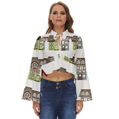 Houses Boho Long Bell Sleeve Top