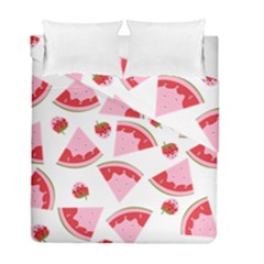 Pink Watermeloon Duvet Cover Double Side (full/ Double Size) by Sapixe