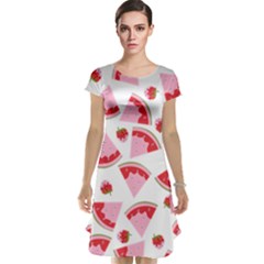 Pink Watermeloon Cap Sleeve Nightdress