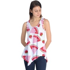 Pink Watermeloon Sleeveless Tunic by Sapixe