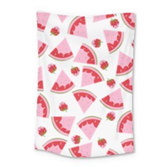 Pink Watermeloon Small Tapestry