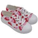 Pink Watermeloon Kids  Low Top Canvas Sneakers View3