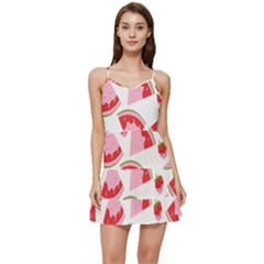 Pink Watermeloon Short Frill Dress