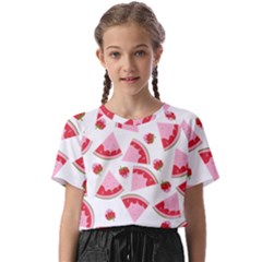 Pink Watermeloon Kids  Basic Tee by Sapixe