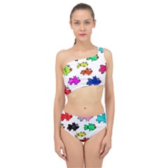 Fish Fishes Marine Life Swimming Water Spliced Up Two Piece Swimsuit by Sapixe