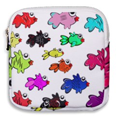 Fish Fishes Marine Life Swimming Water Mini Square Pouch by Sapixe