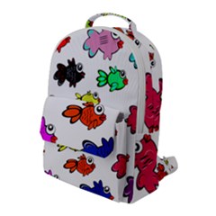 Fish Fishes Marine Life Swimming Water Flap Pocket Backpack (large) by Sapixe