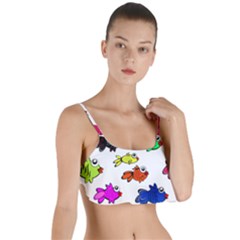 Fish Fishes Marine Life Swimming Water Layered Top Bikini Top  by Sapixe