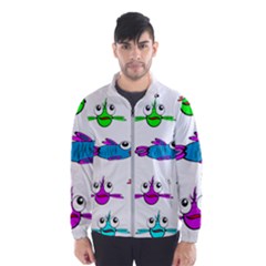 Fish Swim Cartoon Funnycute Men s Windbreaker by Sapixe