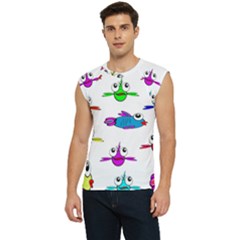 Fish Swim Cartoon Funnycute Men s Raglan Cap Sleeve Tee by Sapixe