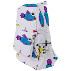 Fish Swim Cartoon Funnycute Travelers  Backpack by Sapixe