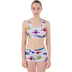 Fish Swim Cartoon Funnycute Work It Out Gym Set by Sapixe