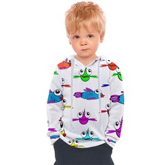 Fish Swim Cartoon Funnycute Kids  Overhead Hoodie