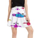 Fish Swim Cartoon Funnycute Waistband Skirt View1