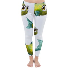 Fish Vector Green Classic Winter Leggings