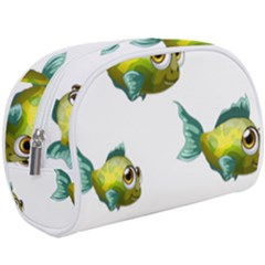 Fish Vector Green Make Up Case (large) by Sapixe