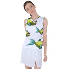 Fish Vector Green Women s Sleeveless Sports Top by Sapixe