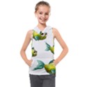 Fish Vector Green Kids  Sleeveless Hoodie View1