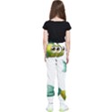 Fish Vector Green Kids  Elastic Waist Pants View2