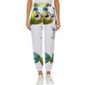 Fish Vector Green Cropped Drawstring Pants View1