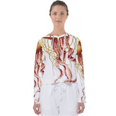 Animal Art Forms In Nature Jellyfish Women s Slouchy Sweat