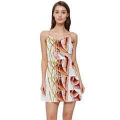 Animal Art Forms In Nature Jellyfish Short Frill Dress by Sapixe