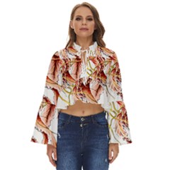 Animal Art Forms In Nature Jellyfish Boho Long Bell Sleeve Top