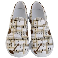 Music Paper Guitars Background Art Men s Lightweight Slip Ons by Sapixe