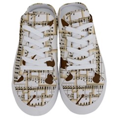 Music Paper Guitars Background Art Half Slippers by Sapixe