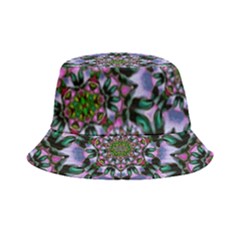 Tropical Blooming Forest With Decorative Flowers Mandala Bucket Hat by pepitasart