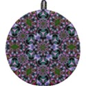 Tropical Blooming Forest With Decorative Flowers Mandala Round Trivet View1