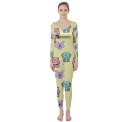 Animals Long Sleeve Catsuit by nateshop