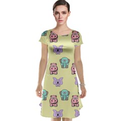 Animals Cap Sleeve Nightdress