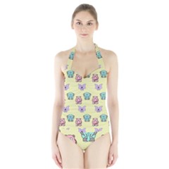 Animals Halter Swimsuit by nateshop