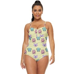 Animals Retro Full Coverage Swimsuit