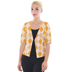 Argyle Cropped Button Cardigan by nateshop