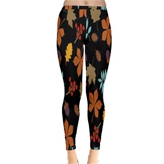 Autumn-flower Inside Out Leggings by nateshop