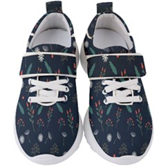 Background-flower Kids  Velcro Strap Shoes