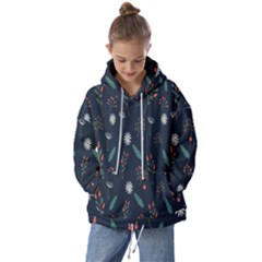 Background-flower Kids  Oversized Hoodie by nateshop