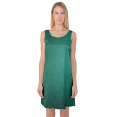 Background-green Sleeveless Satin Nightdress by nateshop