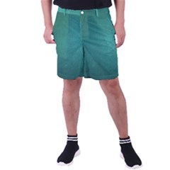 Background-green Men s Pocket Shorts