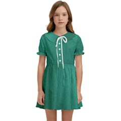 Background-green Kids  Sweet Collar Dress by nateshop