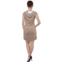 Background-mocca Drawstring Hooded Dress View2