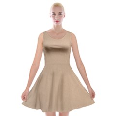 Background-mocca Velvet Skater Dress by nateshop