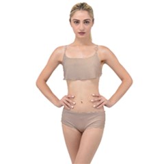 Background-mocca Layered Top Bikini Set by nateshop