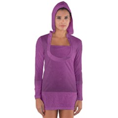 Background-purple Long Sleeve Hooded T-shirt by nateshop