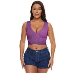 Background-purple Women s Sleeveless Wrap Top by nateshop