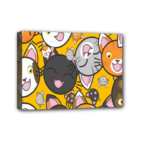 Cats Mini Canvas 7  X 5  (stretched) by nateshop