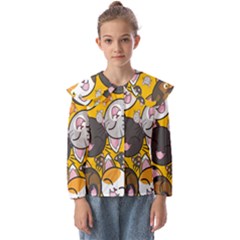 Cats Kids  Peter Pan Collar Blouse by nateshop